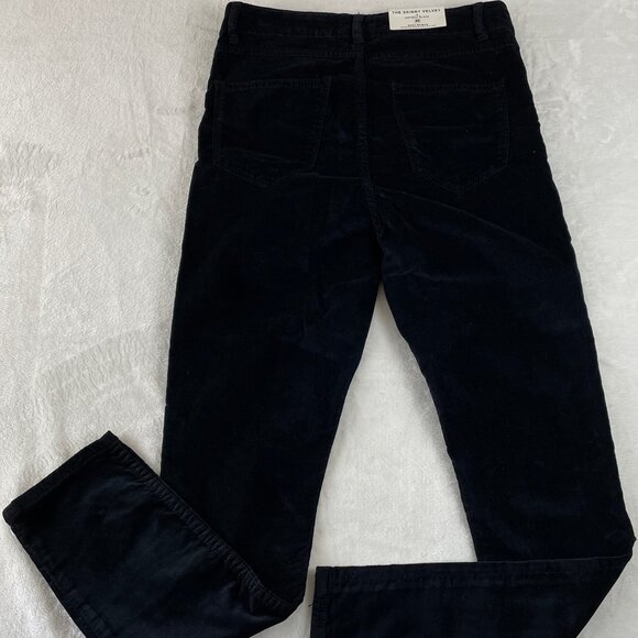 Zara Woman NWT "The Skinny Velvet" Jeans, Premium Denim Collection, Black, S 40 - Picture 5 of 10